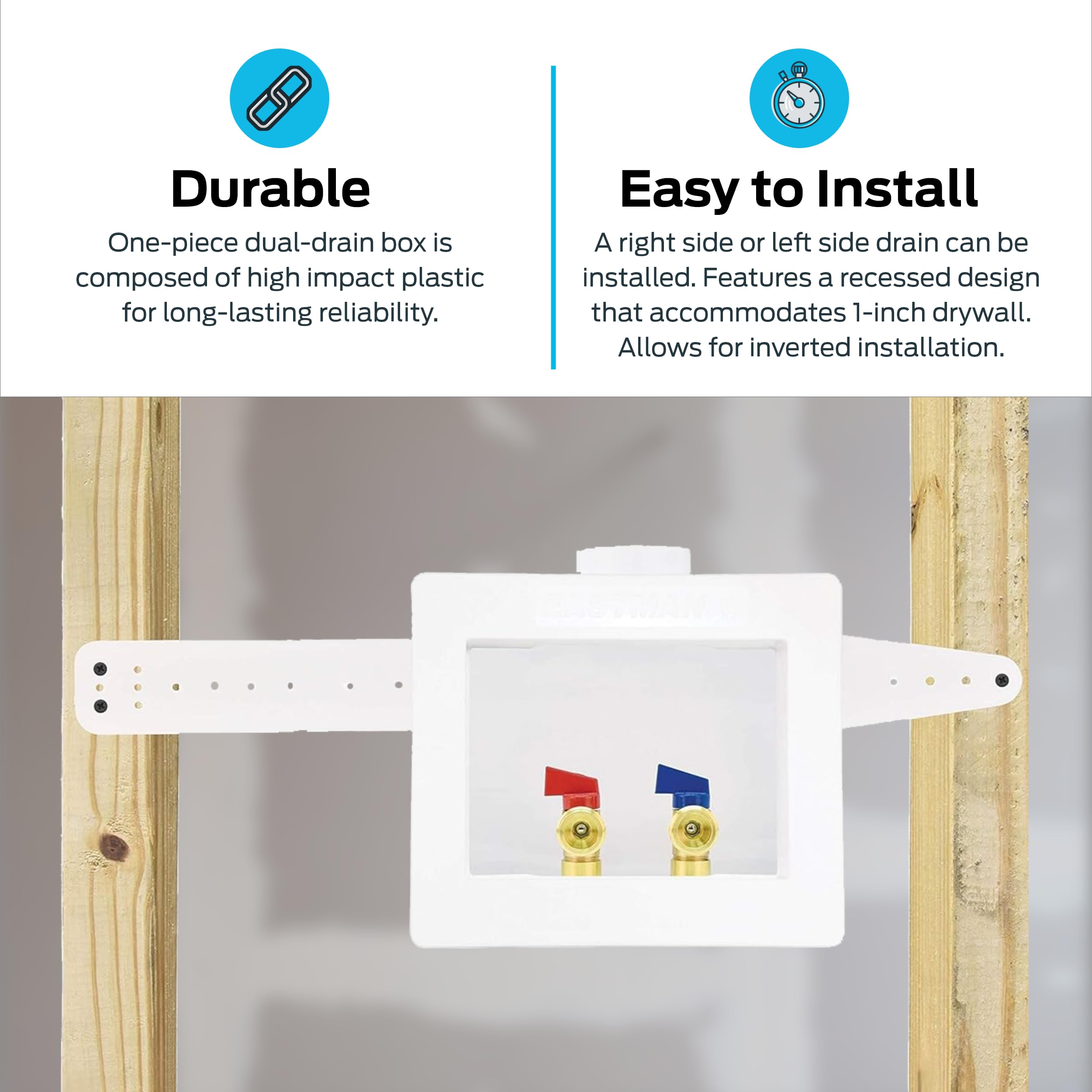 Amazon | Eastman 60244 1 / 2インチCPVCデュアルコンセント洗濯